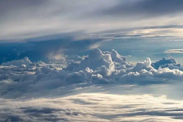 A picture showing sky and clouds.